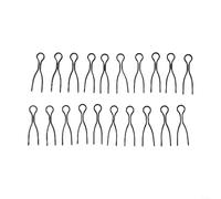 Plastic Sewing Thread Clips 20 Bobbin Holders for Embroidery and Quilting (black)