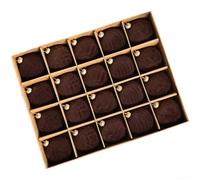 Plastic Shatterproof Xmas Ornaments 6cm 20pcs(Coffee Color)