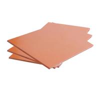 Plastic Sheets, Board,Phenolic Resin Laminated Sheet Plate for Machinery, 15cm X, Dark Red, 3Pcs