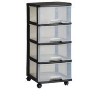 Plastic Shelving Unit Household Shelving Unit StoragBox 4 x 20 Litres Curver