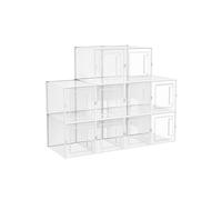 Plastic Shoe Boxes Transparent, Transparent / Average Sizes