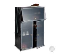 Plastic shoe cabinet 6 Compartments Shoe Storage Cabinet Modular Shoe Rack