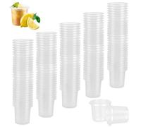 Plastic Shot Glasses 200 Pieces Shot Cups Plastic 2cl / 20 ml Shot Glasses Plastic Drinking Cups Shot Cups Made of PS Material Shot Glasses Reusable for Tasting Parties Christmas Birthdays