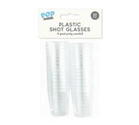 Plastic Shot Glasses 50 Pack - Clear Disposable Glasses 30ml - Durable Plastic Cups for Shots, Desserts, Tasting, Catering, Parties, Weddings & Events