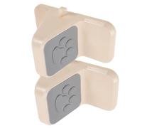 Plastic Shower Foot Rest 2pcs Adhesive Footstool with Nonslip Surface | Reduces Slip Risk, Wall-mounted Design with Rounded Edges, Easy Installation, for Seniors and Pregnant Women