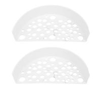 Plastic Shrimp Cave with Holes, 2 Piece Set of Spacious Breeding Shelters and Hideouts for Aquarium and Fish Tank (Blanca)