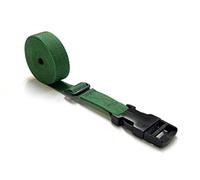Plastic Side Release Buckle Tie Down Strap Heavy Duty Adjustable 3 Bar Slide Storage Luggage 3 Metre Long In 25mm Webbing (Green)
