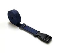 Plastic Side Release Buckle Tie Down Strap Heavy Duty Adjustable 3 Bar Slide Storage Luggage 3 Metre Long In 25mm Webbing (Navy)