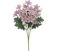Plastic Silk Hydrangea Daisy Stem For Wedding Chair Decor Balcony Hanging Basket Floral Arrangements(J)