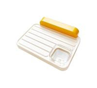 Plastic Simple Bird Hanging Cage Platform Small Pet Standing Feeding Large High Transparent Window Accessory for Visibility Practical Elevated Resting Space