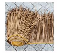 Plastic Simulation Thatch Roll Palm Leaf Artificial Thatch Roll Fake Grass Tile Fireproof Environmental Protection Sunshade Decoration for Tiki Bar Huts Roof(Yellow f,0.5x20m/1.64X65.6ft)