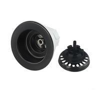 Plastic Sink Strainer Basket 114mm Drain Waste Kit for Standard Kitchen Sinks 83-90mm Opening Black Finish Easy Install