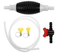 Plastic Siphon Pump for Cars, Containers, One Way Flow Control | Manual Hose Pump, Easy Roadside Fueling, Multi Liquid Use, User Friendly for Mechanics and Vehicle Owners