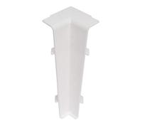 Plastic Skirting Board - High Line 2.5m PVC Skirting Board Internal Corner - White Matt - M089