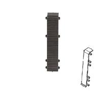 Plastic Skirting Board - High Line 2.5m PVC Skirting Board Joint Trim/Link - Dark Wenge - M200