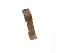 Plastic Skirting Board - Premium 2.2m PVC Skirting Board with Wire Cover Design - Castle Oak M108, Joint Trim/Link