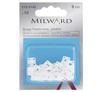Plastic Snap Fasteners, Derlin, 9mm, 15 Pieces