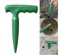 Plastic Soil Puncher for Gardening - 11.3 x 17.8 cm Cone-Shaped Cultivation Tool with Depth Control & Custom Aperture Sizes, for Ideal for P(Light Green)