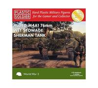 PLASTIC SOLDIER COMPANY 1/72 ALLIED M4A1 76MM WET STOWAGE SHERMAN TANK X 3