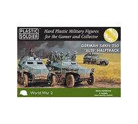 Plastic Soldier Company German SdKfz 250 Alte Halftrack Variants Game, 15mm Miniatures, 40 Crew Figures, Ages 168+