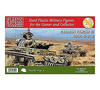Plastic Soldier Panzer III G,H 1/72nd Miniature, Multicolor