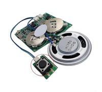 Plastic Sound Module 45x40mm Magnetic Trigger(A) | 16 minutes recording, light sensor trigger, fits greeting cards, easy DIY install, clear audio playback