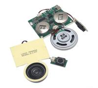 Plastic Sound Module 45x40mm Magnetic Trigger(C) | 16 minutes recording, light sensor trigger, fits greeting cards, easy DIY install, clear audio playback