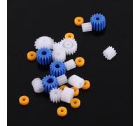 Plastic Spindle Gear & Sleeve Set for Model Making - Wearable and Long Service Life, Great Accessories for Cars, Robots - 26pcs