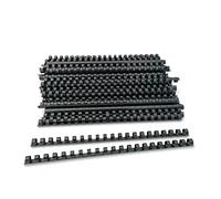 Plastic Spiral Binding Backs, 21 Rings Diameter 12 mm, Size A4, Capacity 56-80 Sheets, White, Pack of 100