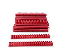Plastic Spiral Binding Backs, 21 Rings Diameter 32 mm, Size A4, Capacity 241-280 Sheets, Red, Pack of 50