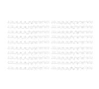 Plastic Spiral Binding Coils Durable Sturdy 19mm Inner Diameter for Notebooks A4 A5 20Pcs Binding Spirals Combs Spines Office School Supplies (Transparent)