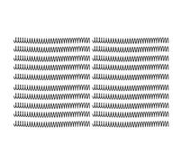 Plastic Spiral Binding Coils for A4 and A5 Notebooks, 19mm 3/4 Inch Inner Diameter, 30 Hole Capacity, Transparent Stationery Supplies for Office and School, 20 Count Pack (Black)