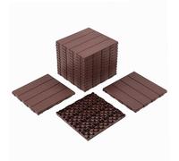 Plastic Splicing Floor Tile for Outdoor Garden Patio Balcony Easy Install Multipurpose Decking with Fine Texture and Weather Resistant Surface B 30 * 30 * 2cm