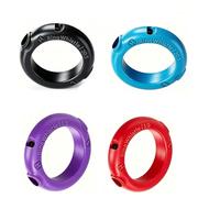 Plastic Sport Ring Whistle Dog Training Whistle Sets with Dual-Tone high & Low Frequency,Mix Two Sizes of 3packs/4packs/6packs. (4packs Large Black/Blue+Small Purple/Red, Large and Small)