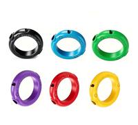Plastic Sport Ring Whistle Dog Training Whistle sets with Dual-Tone high & Low Frequency,mix Two Sizes of 3packs/4packs/6packs. (6packs Large Black/Blue/Green+Small Purple/Red/Yellow, Large and Small)