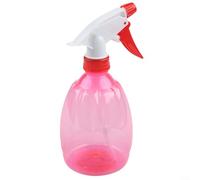 Plastic Spray Bottle 500ml with Trigger for Cleaning Solutions, Hair Styling, Plant Care, and Essential Oils Comfortable Handle (Red)