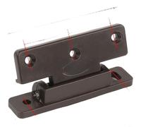 Plastic Spring Hinge For Cabinet Door Furniture Hardware Flexible ABS Brown