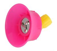 Plastic Sprinkler Head for Agriculture Irrigation with Adjustable Nozzle - Windproof Spray for Lawn Garden Farm - Pink 6.3cm(3 holes)