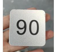 Plastic Square Table Numbers, Anti-Fading Waterproof Label Without Hole, Self-Adhesive Acrylic Square Locker Number Tag for Cabinets/Factory(1-70/L W 9cm x 6cm)