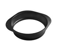 Plastic Square-to-Round Flange Connector for Ventilation Ducts - PP Material, Smooth Interior, Low Air Resistance, Wall-Mountable Air Outlet Fit(125MM)