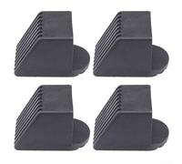 Plastic Square Tube Covers for Home and Fitness Use ABS Material Chair Leg and Scooter Protection Pack of 4 (50x50MM B)