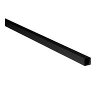 Plastic Square Tubes Black, Pvc Box Section, Pvc Pipe, 1 Metre, 25mm Pack Of 3
