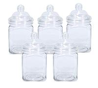 Plastic Square Victorian Style Jar 450ml (5)