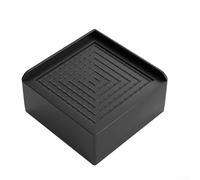 Plastic Stackable Chair Leg Pads for Sofas and Chairs, Designed to Stabilize Furniture and Reduce Noise and Shock (black-5CM)