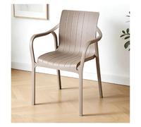 Plastic Stacking Chairs Dining Side Chair Outdoor Patio Chairs Modern Patio Seating Furniture Balcony Outside Garden Chair for Restaurant
