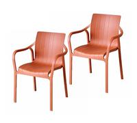 Plastic Stacking Chairs Dining Side Chair Outdoor Patio Chairs Modern Patio Seating Furniture Balcony Outside Garden Chair for Restaurant