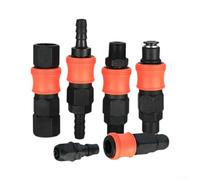 Plastic Steel Self-Locking C-Type Pneumatic Quick Connector for Air Compressor Tools, High Pressure Air Coupling with Double Sealing Ring,(40PM+40SM)