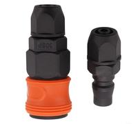 Plastic Steel Self-Locking C-Type Quick Connector for Pneumatic Air Hose - for Durable Orange Fitting PM+SM-30(PP+SP-30)