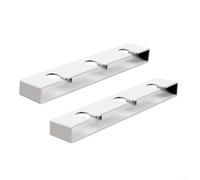 Plastic Stemware Holder 2-Pack Easy Install No Drill(White)