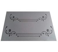 Plastic Stencil Flat Lines Damask Shabby Chic Vintage A4 210x297mm for Furniture French Wall Art